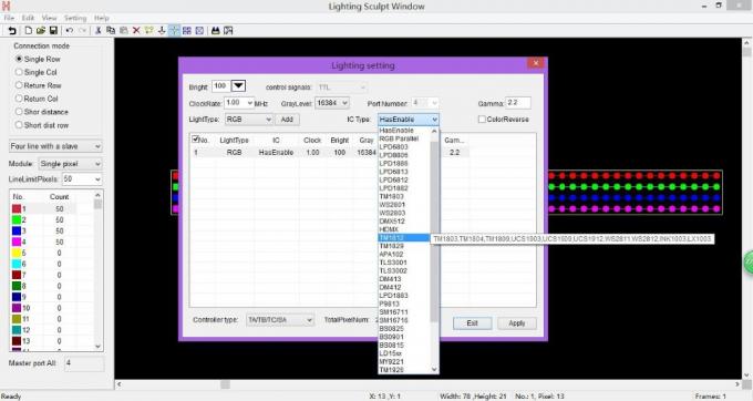 4096 পিক্সেল সালভে ডিএমএক্স এলইডি কন্ট্রোলার H802RA 4 পোর্ট অ্যালুমিনিয়াম খাদ উপাদান 1