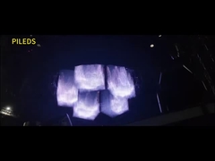 সর্বোত্তম দেখার অভিজ্ঞতার জন্য 360° দেখার কোণ 500*500MM LED লাইট শীট ম্যাট্রিক্স স্ক্রিন